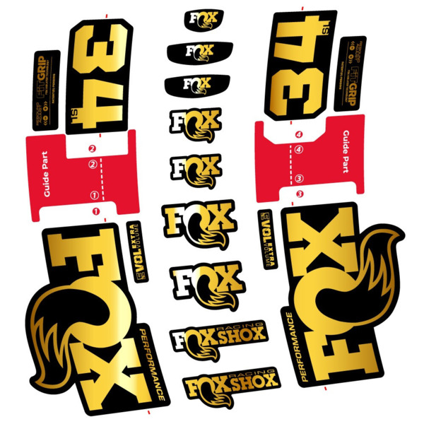 FOX 34 SL Performance Pegatinas en vinilo adhesivo Horquilla (14)