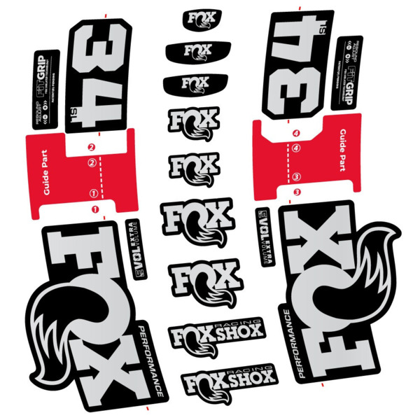 FOX 34 SL Performance Pegatinas en vinilo adhesivo Horquilla (15)