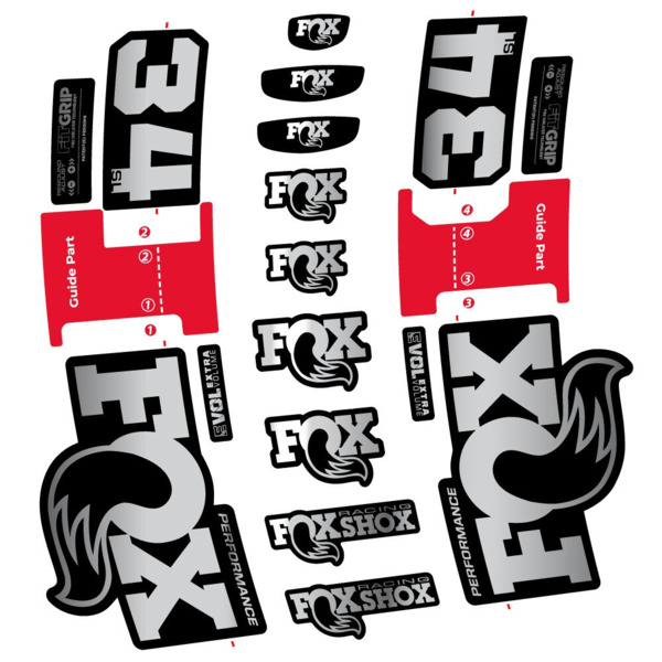 FOX 34 SL Performance Pegatinas en vinilo adhesivo Horquilla (16)