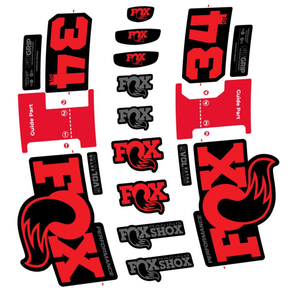 FOX 34 SL Performance Pegatinas en vinilo adhesivo Horquilla (19)