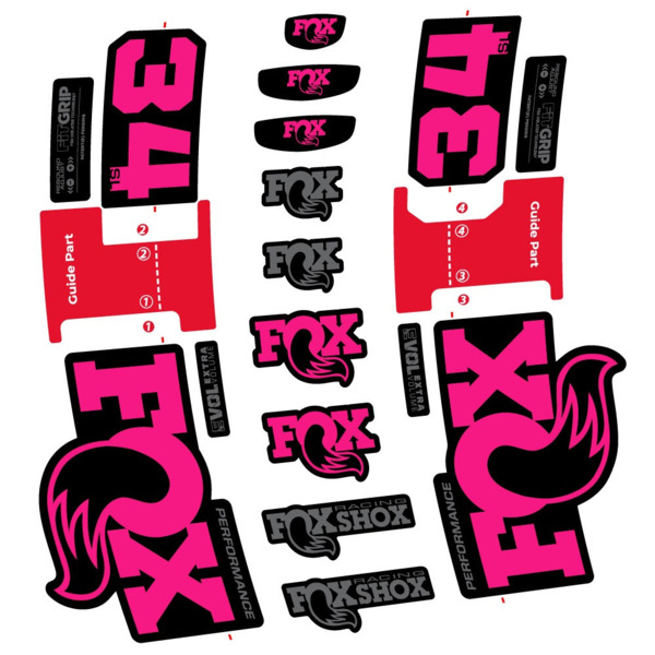 FOX 34 SL Performance Pegatinas en vinilo adhesivo Horquilla (21)