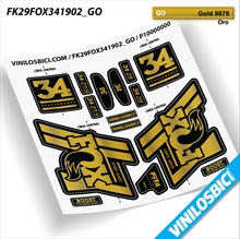 FOX 34 SC Float Performance, pegatinas vinilo adhesivo horquilla