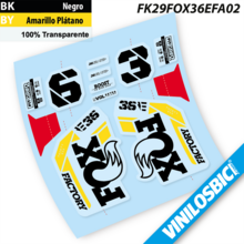 Adhesivos Fox 36 Factory E-Bike 2021 Vinilos horquilla