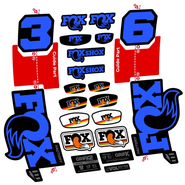 FOX 36 Factory E-Optimized Pegatinas en vinilo adhesivo Horquilla (5)