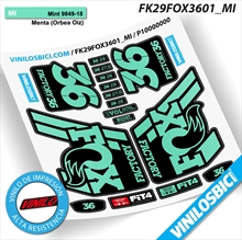 Fox 36 pegatinas vinilo adhesivo horquilla 29