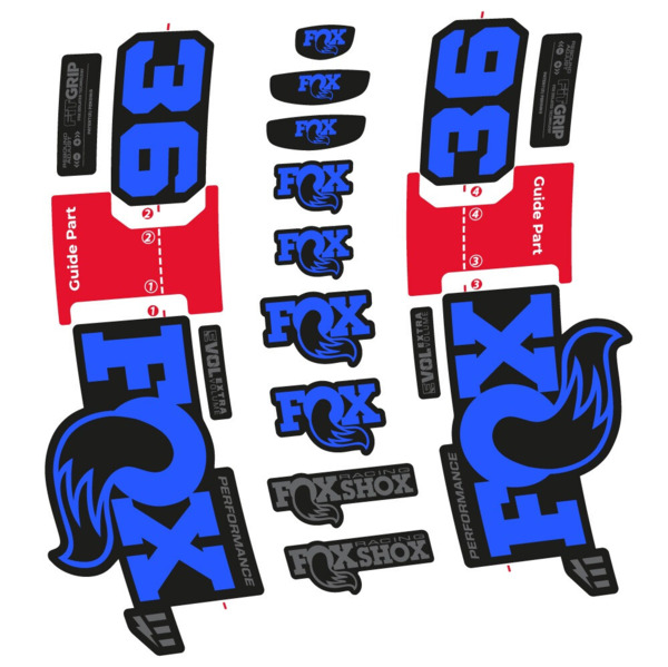 FOX 36 Performance E-Optimized Pegatinas en vinilo adhesivo Horquilla (5)