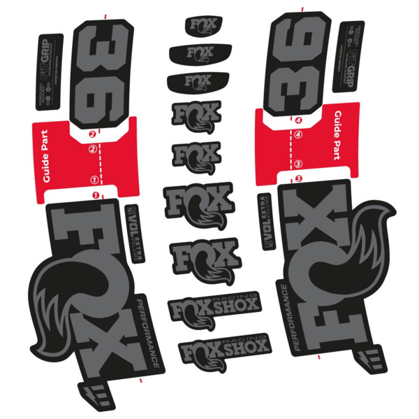 FOX 36 Performance E-Optimized Pegatinas en vinilo adhesivo Horquilla (7)