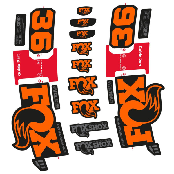FOX 36 Performance E-Optimized Pegatinas en vinilo adhesivo Horquilla (11)