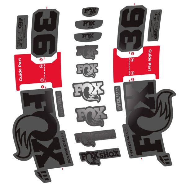 FOX 36 Performance E-Optimized Pegatinas en vinilo adhesivo Horquilla (12)