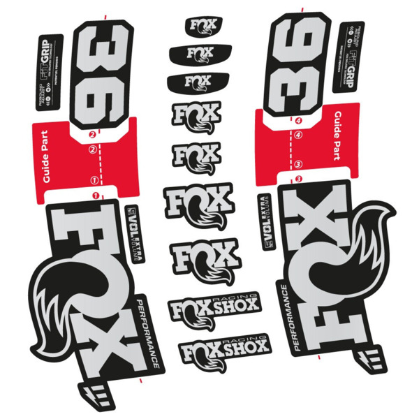 FOX 36 Performance E-Optimized Pegatinas en vinilo adhesivo Horquilla (15)