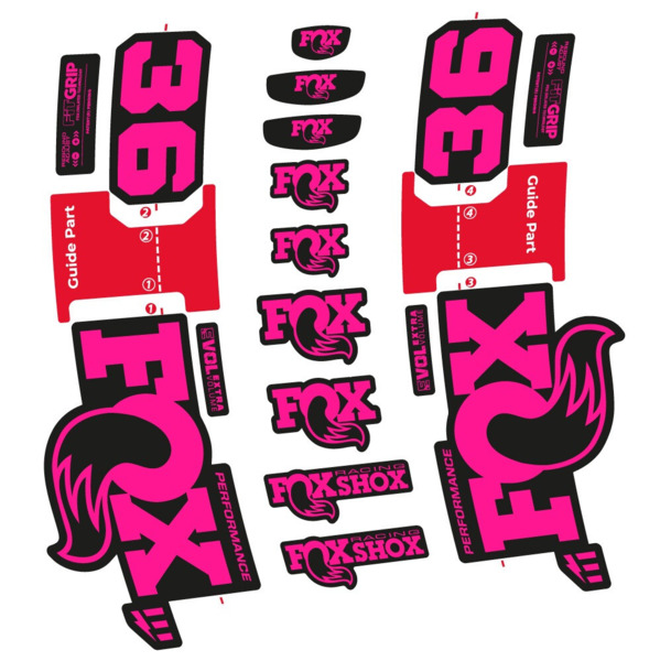 FOX 36 Performance E-Optimized Pegatinas en vinilo adhesivo Horquilla (20)