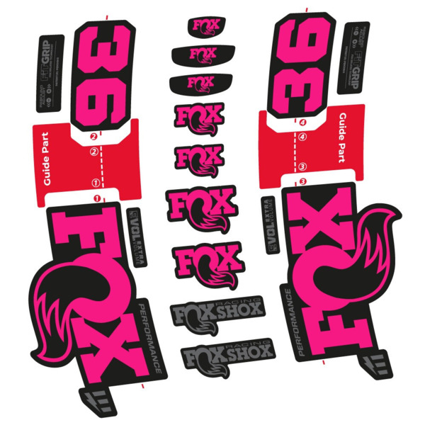 FOX 36 Performance E-Optimized Pegatinas en vinilo adhesivo Horquilla (21)