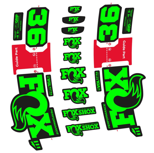FOX 36 Performance E-Optimized Pegatinas en vinilo adhesivo Horquilla (23)
