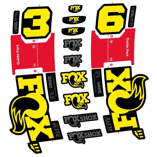 FOX 36 Performance Elite E-Optimized Pegatinas en vinilo adhesivo Horquilla (3)
