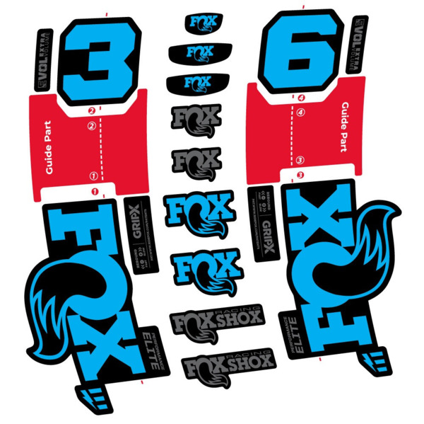 FOX 36 Performance Elite E-Optimized Pegatinas en vinilo adhesivo Horquilla (4)