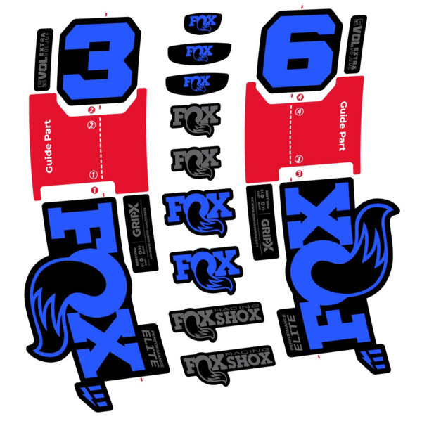 FOX 36 Performance Elite E-Optimized Pegatinas en vinilo adhesivo Horquilla (5)