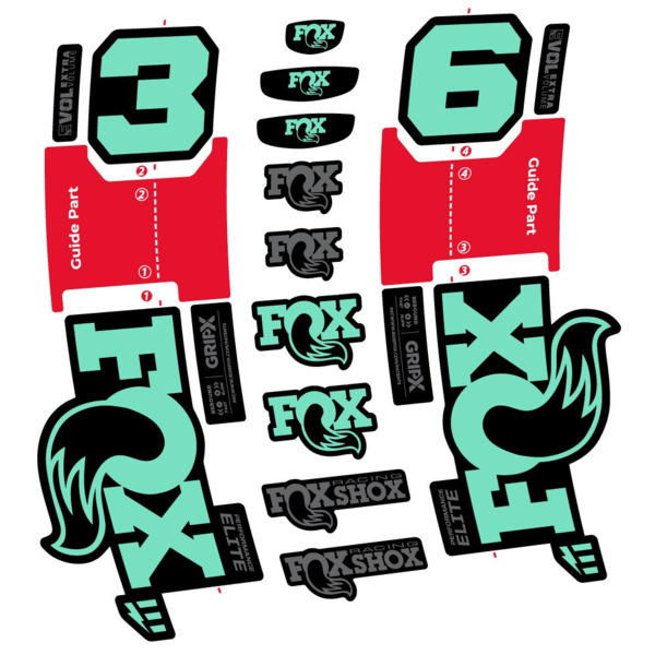 FOX 36 Performance Elite E-Optimized Pegatinas en vinilo adhesivo Horquilla (9)