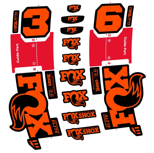FOX 36 Performance Elite E-Optimized Pegatinas en vinilo adhesivo Horquilla (10)