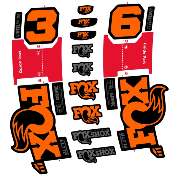 FOX 36 Performance Elite E-Optimized Pegatinas en vinilo adhesivo Horquilla (11)