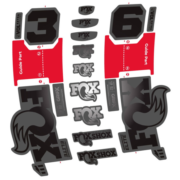 FOX 36 Performance Elite E-Optimized Pegatinas en vinilo adhesivo Horquilla (12)