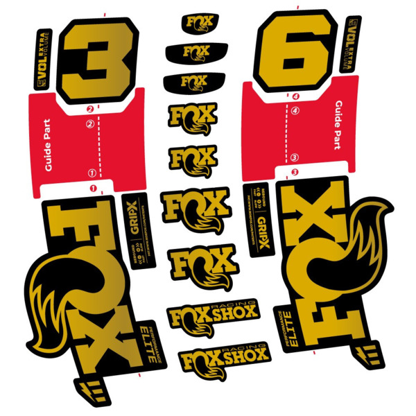 FOX 36 Performance Elite E-Optimized Pegatinas en vinilo adhesivo Horquilla (13)