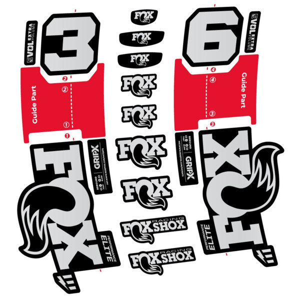 FOX 36 Performance Elite E-Optimized Pegatinas en vinilo adhesivo Horquilla (15)