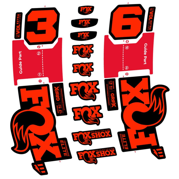 FOX 36 Performance Elite E-Optimized Pegatinas en vinilo adhesivo Horquilla (18)
