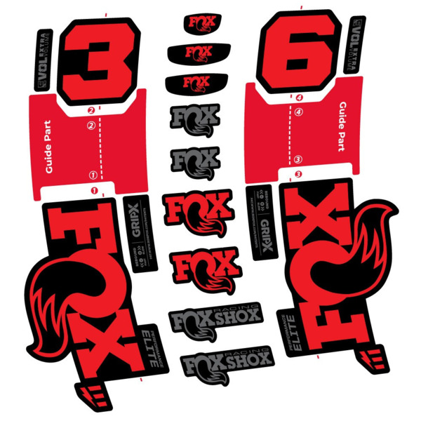 FOX 36 Performance Elite E-Optimized Pegatinas en vinilo adhesivo Horquilla (19)