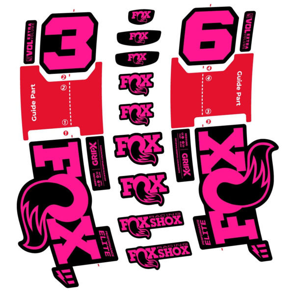 FOX 36 Performance Elite E-Optimized Pegatinas en vinilo adhesivo Horquilla (20)