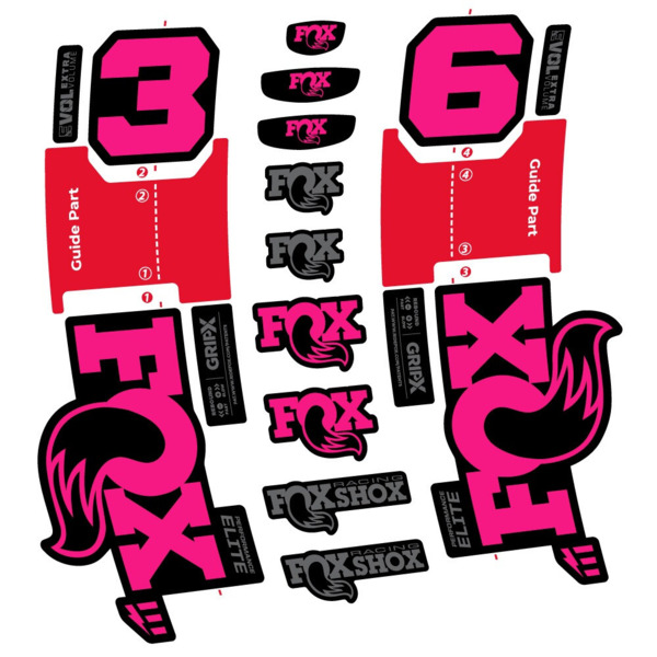 FOX 36 Performance Elite E-Optimized Pegatinas en vinilo adhesivo Horquilla (21)
