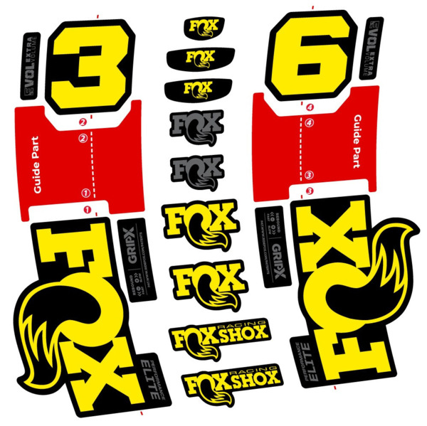 FOX 36 Performance Elite Pegatinas en vinilo adhesivo Horquilla (3)