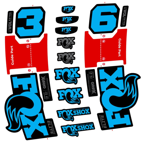 FOX 36 Performance Elite Pegatinas en vinilo adhesivo Horquilla (4)