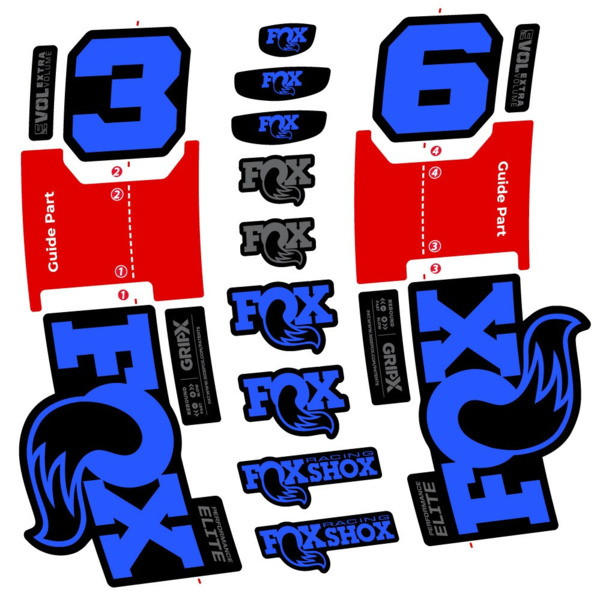FOX 36 Performance Elite Pegatinas en vinilo adhesivo Horquilla (5)