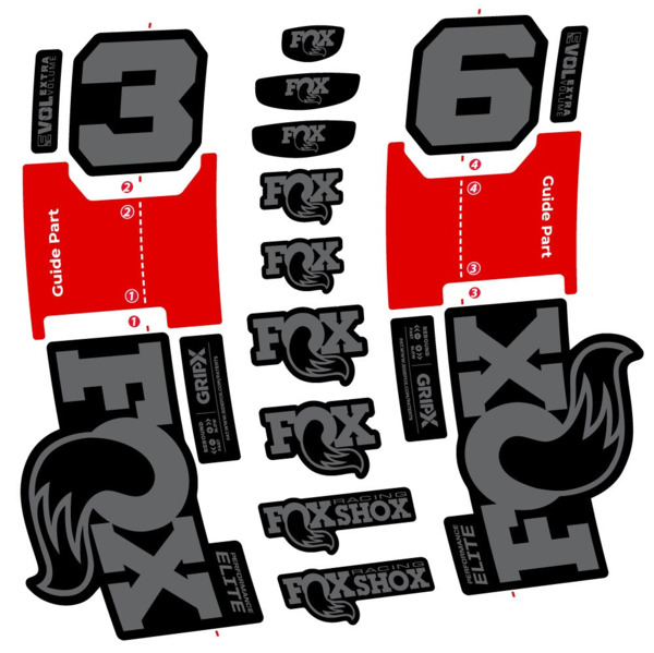 FOX 36 Performance Elite Pegatinas en vinilo adhesivo Horquilla (7)