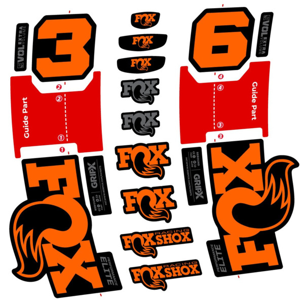 FOX 36 Performance Elite Pegatinas en vinilo adhesivo Horquilla (11)