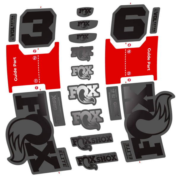 FOX 36 Performance Elite Pegatinas en vinilo adhesivo Horquilla (12)