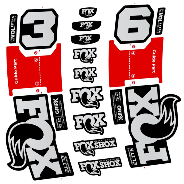 FOX 36 Performance Elite Pegatinas en vinilo adhesivo Horquilla (15)