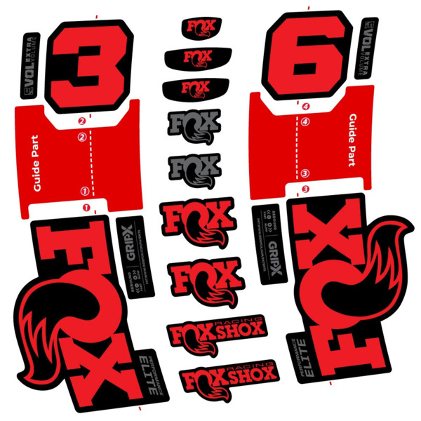 FOX 36 Performance Elite Pegatinas en vinilo adhesivo Horquilla (19)