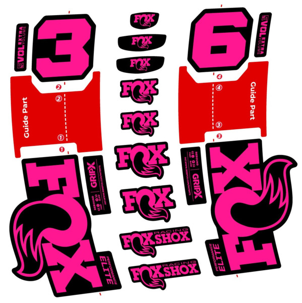 FOX 36 Performance Elite Pegatinas en vinilo adhesivo Horquilla (20)