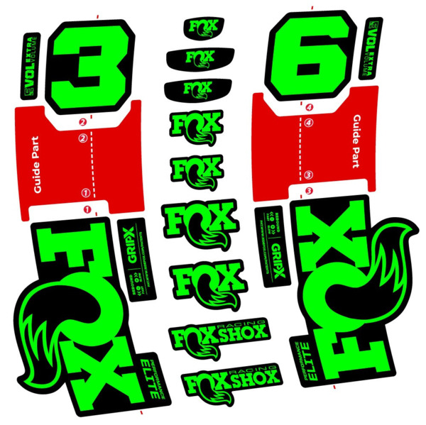 FOX 36 Performance Elite Pegatinas en vinilo adhesivo Horquilla (23)