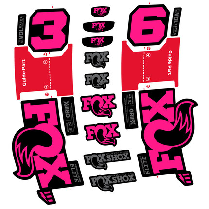 Pegatinas para Horquilla FOX 36 Performance Elite E-Optimized en vinilo adhesivo stickers graphics calcas adesivi autocollants