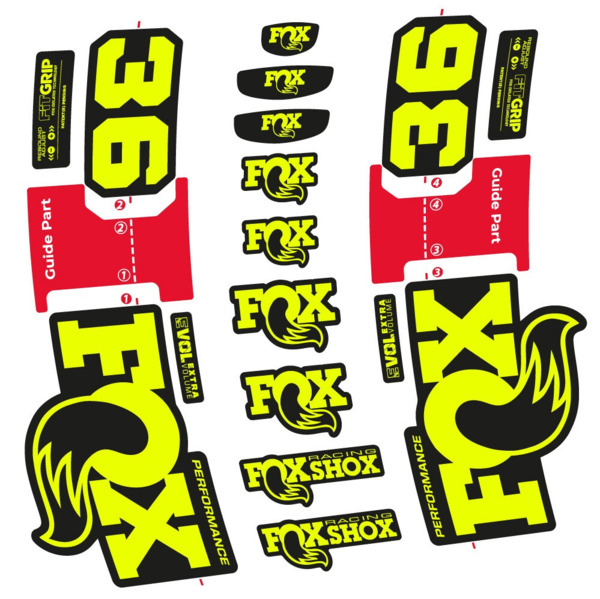FOX 36 Performance Pegatinas en vinilo adhesivo Horquilla (2)