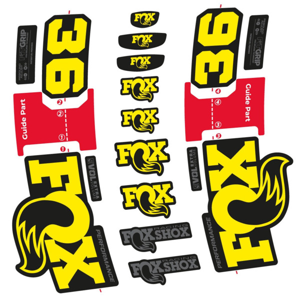 FOX 36 Performance Pegatinas en vinilo adhesivo Horquilla (3)