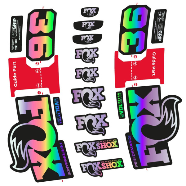 FOX 36 Performance Pegatinas en vinilo adhesivo Horquilla (8)