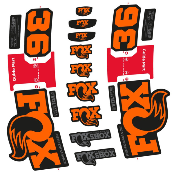 FOX 36 Performance Pegatinas en vinilo adhesivo Horquilla (11)