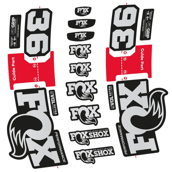 FOX 36 Performance Pegatinas en vinilo adhesivo Horquilla (15)