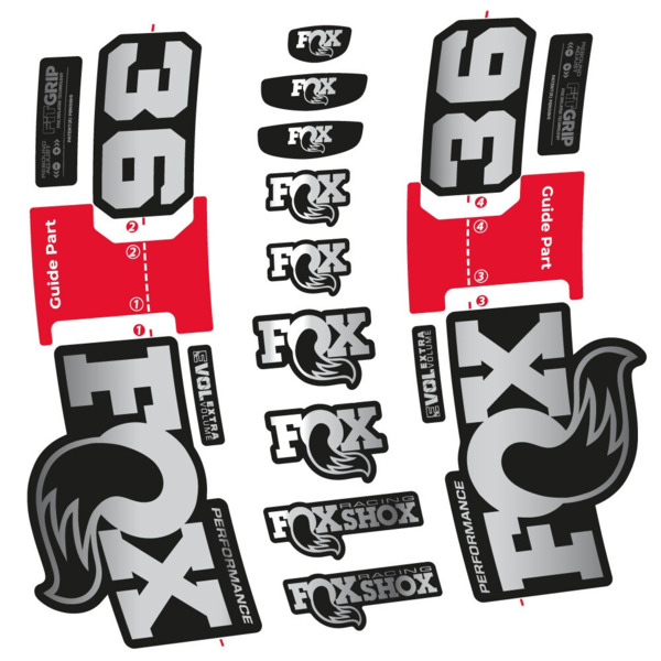 FOX 36 Performance Pegatinas en vinilo adhesivo Horquilla (16)