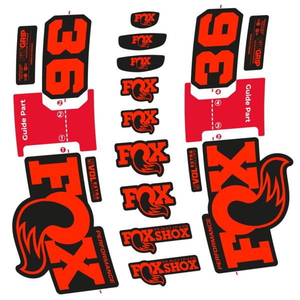FOX 36 Performance Pegatinas en vinilo adhesivo Horquilla (18)