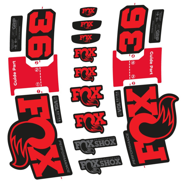 FOX 36 Performance Pegatinas en vinilo adhesivo Horquilla (19)
