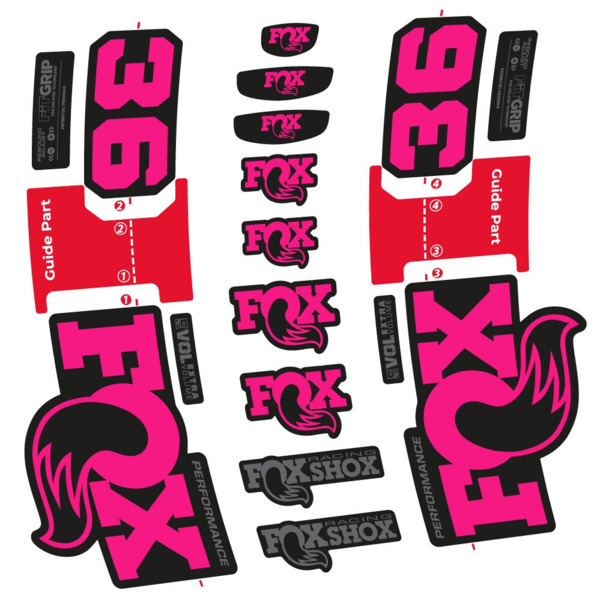 FOX 36 Performance Pegatinas en vinilo adhesivo Horquilla (21)